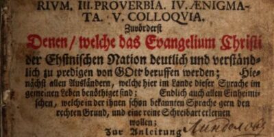“Lühike sissejuhatus eesti keelde” 1732.