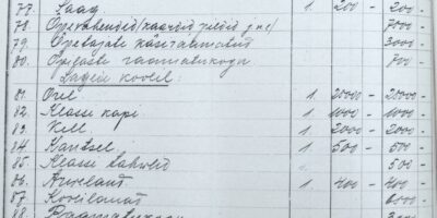 Rae valla inventar 1921.a