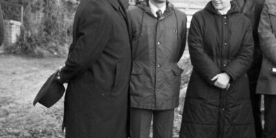 Nurgakivipanek Sommerlingi sovhoosi uuele keskusehoonele 05.11.1982